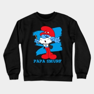 papa smurf Crewneck Sweatshirt